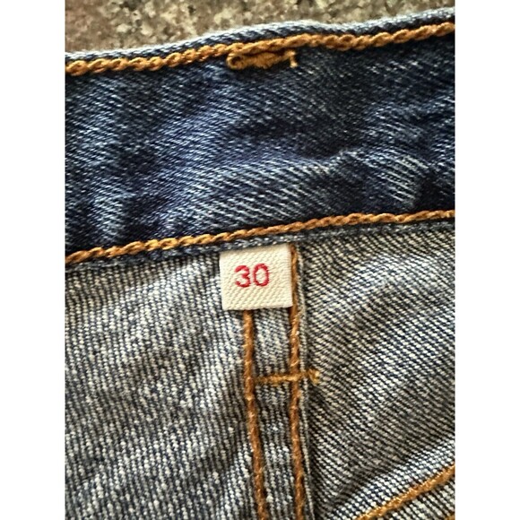 Levi's White Oak Cone Denim Button-Fly Jean Shorts‎ Size  30 dark wash - Picture 7 of 10